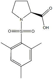 (2S)-1-(mesitylsulfonyl)pyrrolidine-2-carboxylic acid Structure