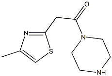 1-[(4-methyl-1,3-thiazol-2-yl)acetyl]piperazine Structure