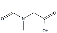[acetyl(methyl)amino]acetic acid Structure