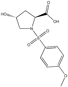 (2S,4R)-4-hydroxy-1-[(4-methoxyphenyl)sulfonyl]pyrrolidine-2-carboxylic acid Structure