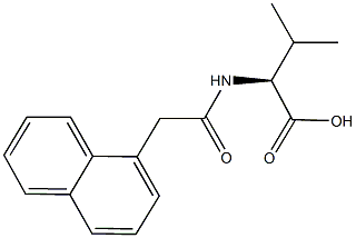 (2S)-3-methyl-2-[(1-naphthylacetyl)amino]butanoic acid Structure