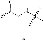 sodium [(methylsulfonyl)amino]acetate Structure