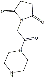 1-(2-oxo-2-piperazin-1-ylethyl)pyrrolidine-2,5-dione Structure