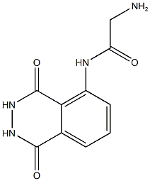 2-amino-N-(1,4-dioxo-1,2,3,4-tetrahydrophthalazin-5-yl)acetamide Struktur