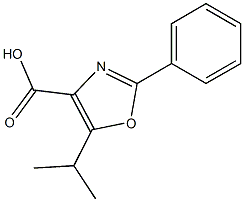 2-phenyl-5-(propan-2-yl)-1,3-oxazole-4-carboxylic acid Structure