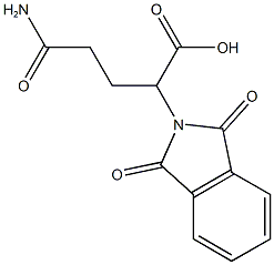 4-carbamoyl-2-(1,3-dioxo-2,3-dihydro-1H-isoindol-2-yl)butanoic acid Struktur
