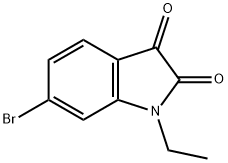 6-bromo-1-ethyl-2,3-dihydro-1H-indole-2,3-dione, 946112-72-7, 结构式