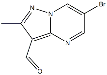 6-bromo-2-methylpyrazolo[1,5-a]pyrimidine-3-carbaldehyde, 899518-62-8, 结构式