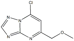 7-chloro-5-(methoxymethyl)[1,2,4]triazolo[1,5-a]pyrimidine 结构式