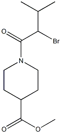 methyl 1-(2-bromo-3-methylbutanoyl)piperidine-4-carboxylate Structure
