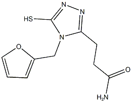  3-[4-(2-FURYLMETHYL)-5-MERCAPTO-4H-1,2,4-TRIAZOL-3-YL]PROPANAMIDE