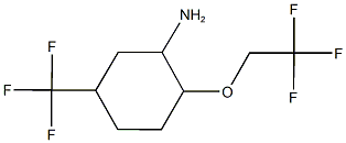 2-(2,2,2-TRIFLUOROETHOXY)-5-(TRIFLUOROMETHYL)CYCLOHEXANAMINE|
