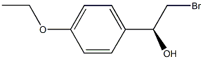 (1S)-2-BROMO-1-(4-ETHOXYPHENYL)ETHANOL 结构式