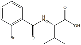 (2S)-2-[(2-bromobenzoyl)amino]-3-methylbutanoic acid Struktur