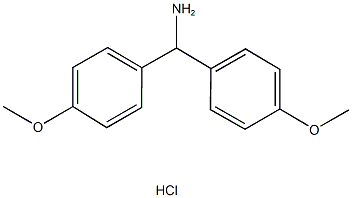 1,1-bis(4-methoxyphenyl)methanamine hydrochloride Struktur