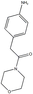 4-(2-morpholin-4-yl-2-oxoethyl)aniline Structure