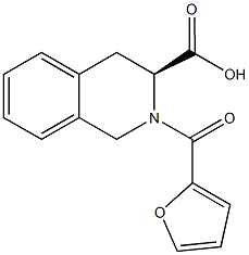 (3S)-2-(2-furoyl)-1,2,3,4-tetrahydroisoquinoline-3-carboxylic acid Structure