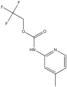 2,2,2-trifluoroethyl 4-methylpyridin-2-ylcarbamate Structure