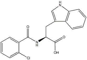 (2S)-2-[(2-chlorobenzoyl)amino]-3-(1H-indol-3-yl)propanoic acid