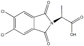 (2S)-2-(5,6-dichloro-1,3-dioxo-1,3-dihydro-2H-isoindol-2-yl)propanoic acid Structure