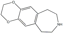 2,3,7,8,9,10-hexahydro-6H-[1,4]dioxino[2,3-h][3]benzazepine 结构式