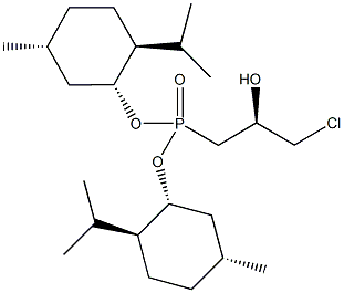 bis[(1R,2S,5R)-2-isopropyl-5-methylcyclohexyl] [(2R)-3-chloro-2-hydroxypropyl]phosphonate Structure