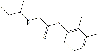 2-(sec-butylamino)-N-(2,3-dimethylphenyl)acetamide Struktur
