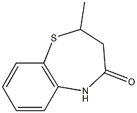 2-methyl-2,3-dihydro-1,5-benzothiazepin-4(5H)-one Struktur