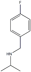 [(4-fluorophenyl)methyl](propan-2-yl)amine Structure