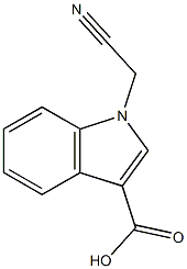 1-(cyanomethyl)-1H-indole-3-carboxylic acid Structure