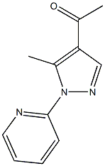 1-[5-methyl-1-(pyridin-2-yl)-1H-pyrazol-4-yl]ethan-1-one Structure