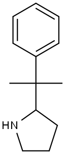 2-(2-phenylpropan-2-yl)pyrrolidine Structure