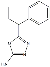 5-(1-phenylpropyl)-1,3,4-oxadiazol-2-amine Structure