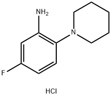 5-fluoro-2-(piperidin-1-yl)aniline, 1855911-22-6, 结构式