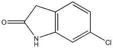 6-chloro-2,3-dihydro-1H-indol-2-one,,结构式