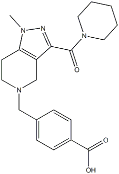 4-{[1-methyl-3-(piperidin-1-ylcarbonyl)-1,4,6,7-tetrahydro-5H-pyrazolo[4,3-c]pyridin-5-yl]methyl}benzoic acid