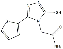 2-(3-MERCAPTO-5-THIEN-2-YL-4H-1,2,4-TRIAZOL-4-YL)ACETAMIDE Struktur