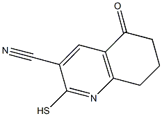 2-MERCAPTO-5-OXO-5,6,7,8-TETRAHYDROQUINOLINE-3-CARBONITRILE Structure