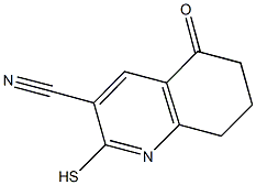 2-MERCAPTO-5-OXO-5,6,7,8-TETRAHYDROQUINOLINE-3-CARBONITRILE,,结构式