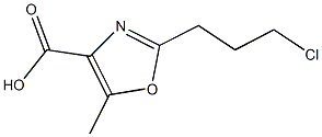 2-(3-CHLOROPROPYL)-5-METHYL-1,3-OXAZOLE-4-CARBOXYLIC ACID Structure