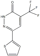 6-THIEN-2-YL-4-(TRIFLUOROMETHYL)PYRIDAZIN-3(2H)-ONE Structure