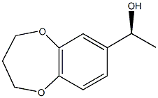 (1S)-1-(3,4-DIHYDRO-2H-1,5-BENZODIOXEPIN-7-YL)ETHANOL Struktur