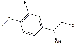 (1R)-2-CHLORO-1-(3-FLUORO-4-METHOXYPHENYL)ETHANOL Struktur