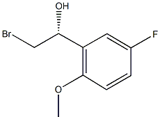 (1R)-2-BROMO-1-(5-FLUORO-2-METHOXYPHENYL)ETHANOL Struktur