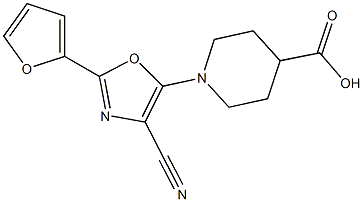  1-[4-CYANO-2-(2-FURYL)-1,3-OXAZOL-5-YL]PIPERIDINE-4-CARBOXYLIC ACID