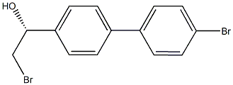 (1R)-2-BROMO-1-(4''-BROMO-1,1''-BIPHENYL-4-YL)ETHANOL Struktur