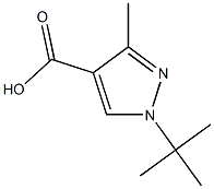 1-TERT-BUTYL-3-METHYL-1H-PYRAZOLE-4-CARBOXYLIC ACID Structure