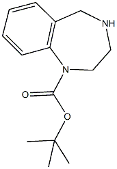 tert-butyl 2,3,4,5-tetrahydro-1H-1,4-benzodiazepine-1-carboxylate Struktur