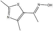 (1E)-1-(2,4-dimethyl-1,3-thiazol-5-yl)ethanone oxime Structure