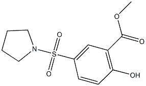 methyl 2-hydroxy-5-(pyrrolidin-1-ylsulfonyl)benzoate Structure